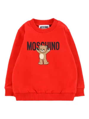 Moschino Kids テディベア ロングスリーブ トップ | レッド | FARFETCH JP