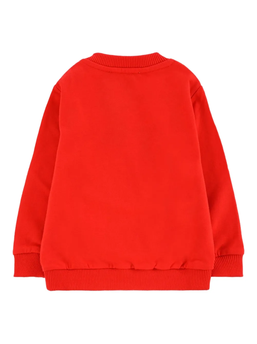 Moschino Kids teddy-print crew-neck sweatshirt Rood