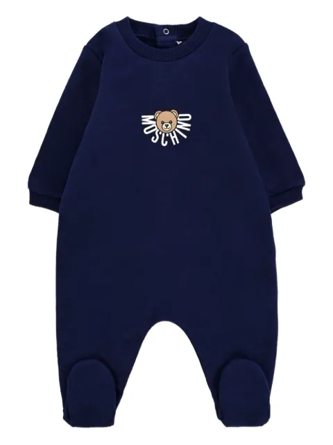 Moschino Kids teddy-print cotton babygrow