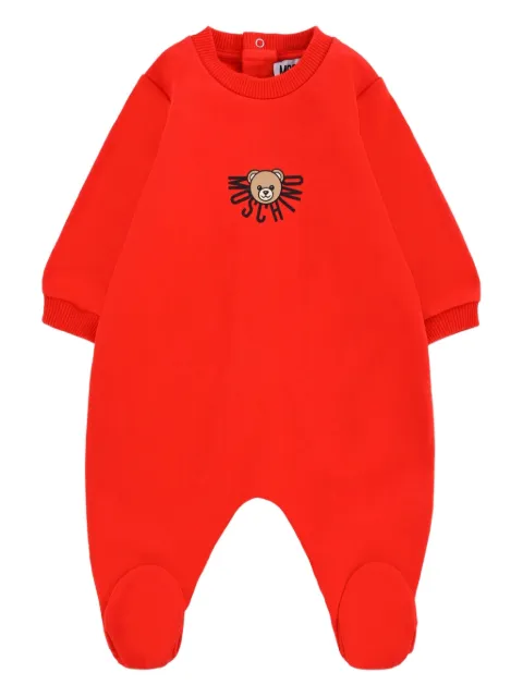 Moschino Kids teddy-print cotton babygrow