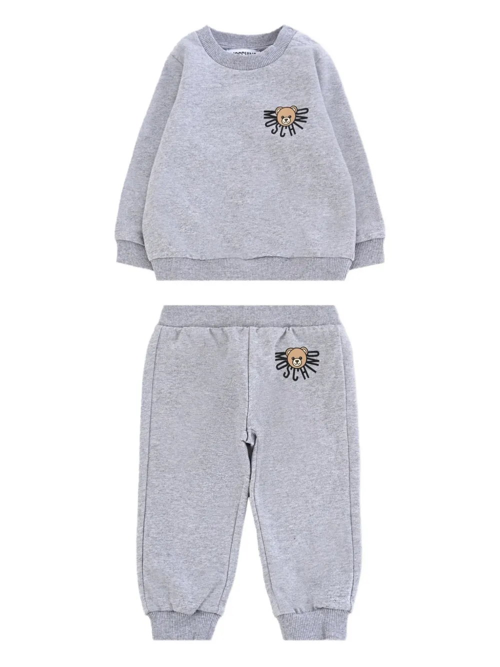 Moschino Kids Trainingspak met teddybeerprint Grijs