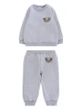 Moschino Kids teddy-print tracksuit set - Grey