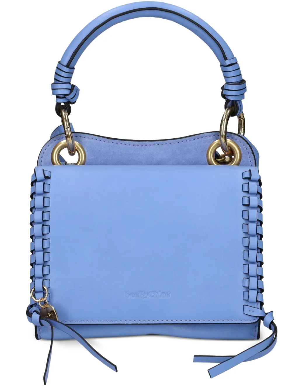 See by Chloé Tilda tas met gevlochten detail en handgreep Blauw