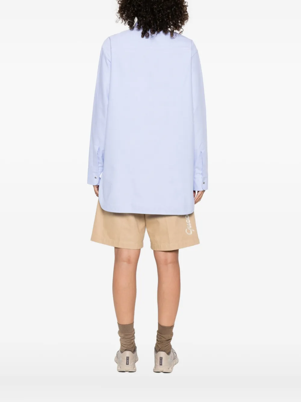 Moncler cotton button-fastening shirt Blauw