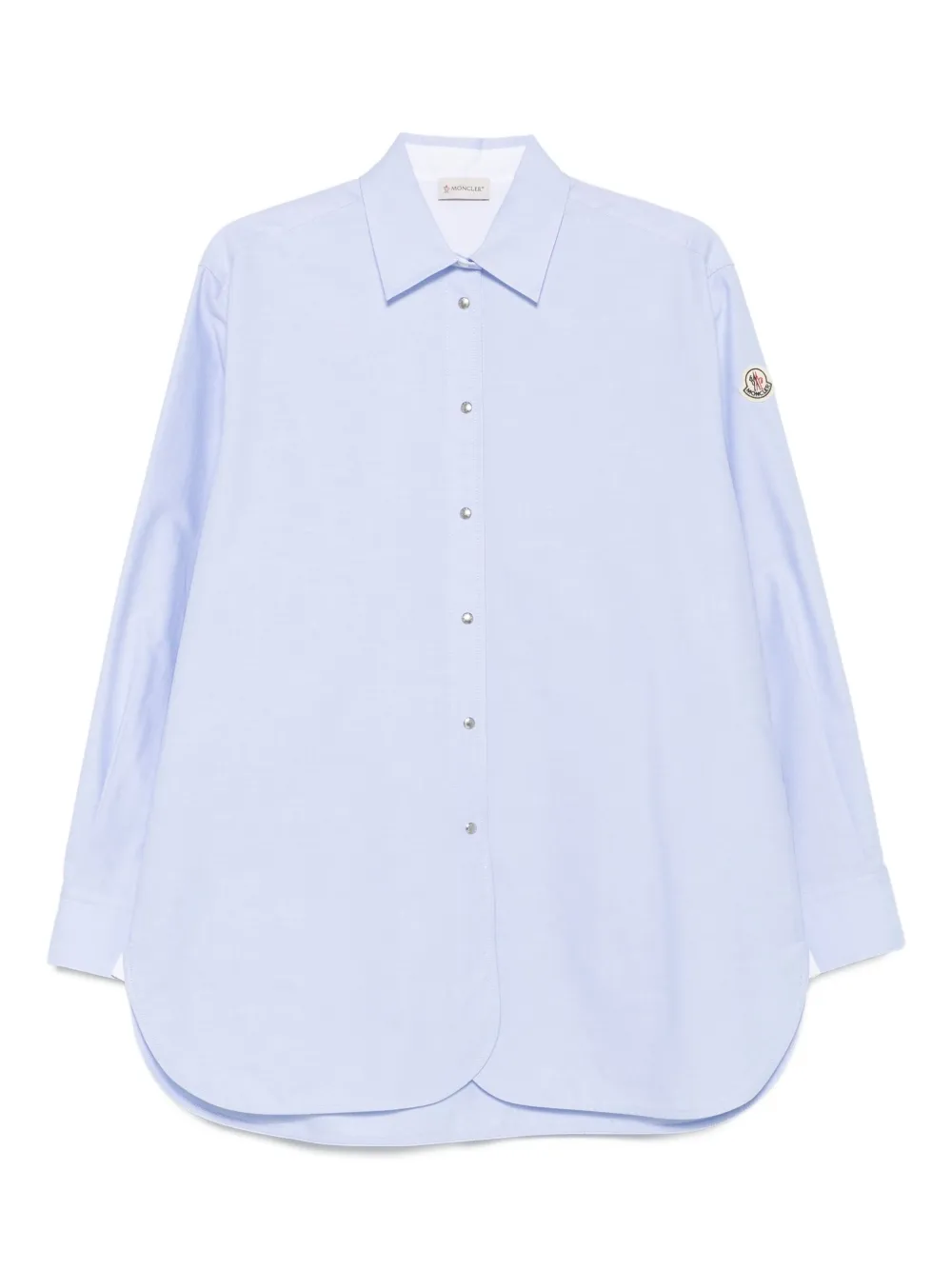 Moncler cotton button-fastening shirt Blauw