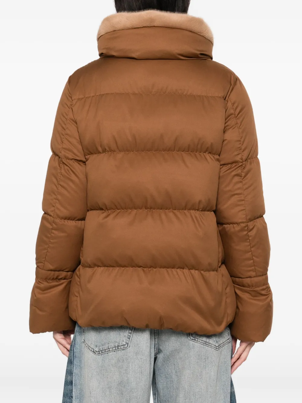 Herno quilted fur-trimmed jacket Bruin