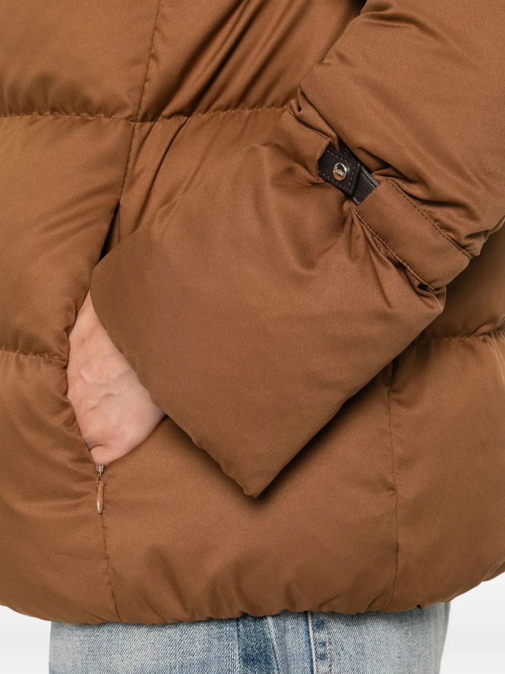 Herno quilted fur-trimmed jacket Bruin