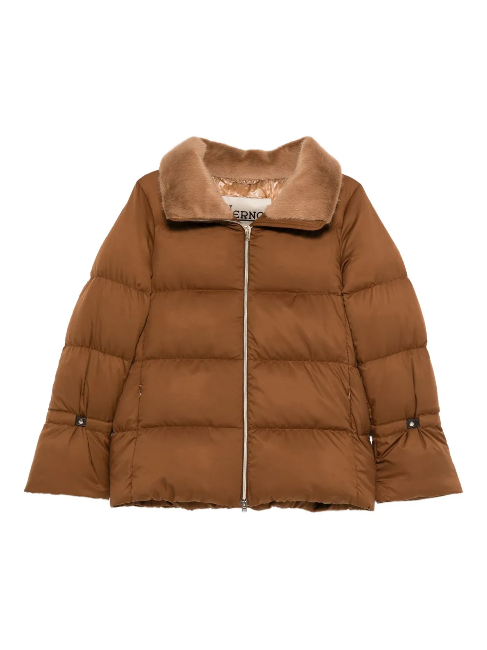 Herno quilted fur-trimmed jacket Bruin