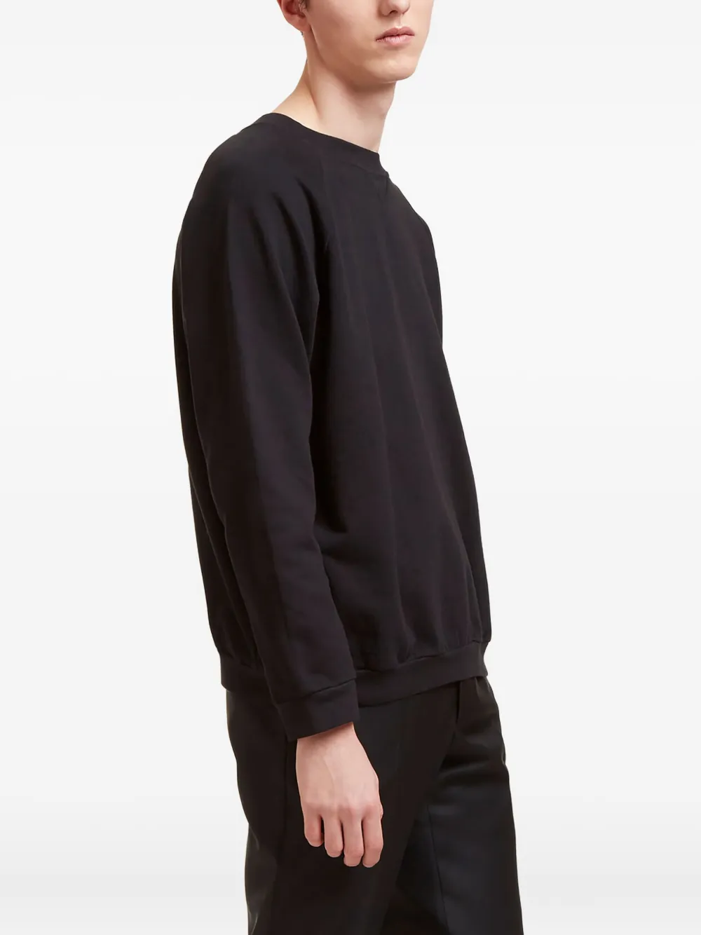 Aiezen raglan-sleeve crew-neck sweater | Black | Image 1