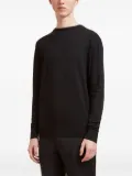Aiezen crew-neck knitted sweater - Black