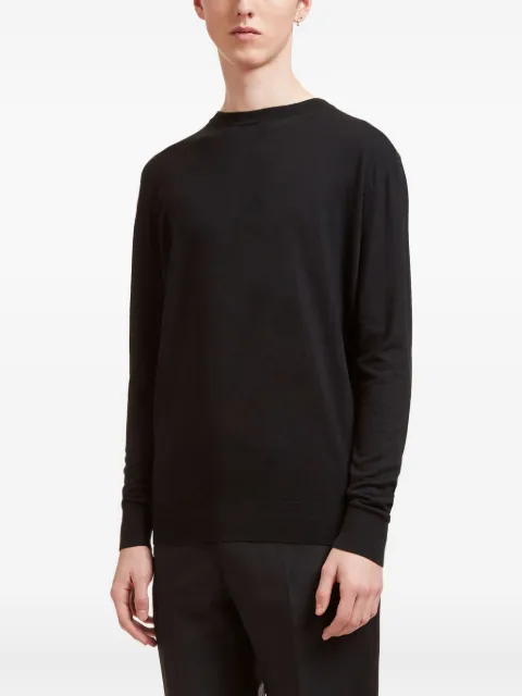 Aiezen crew-neck knitted sweater