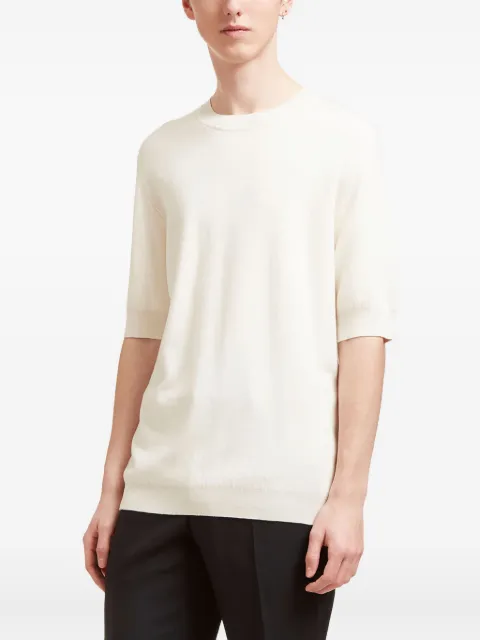 Aiezen crew-neck half-sleeve T-shirt