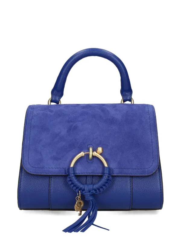 See By Chloé Sac à Bandoulière En Cuir Bleu FARFETCH TN