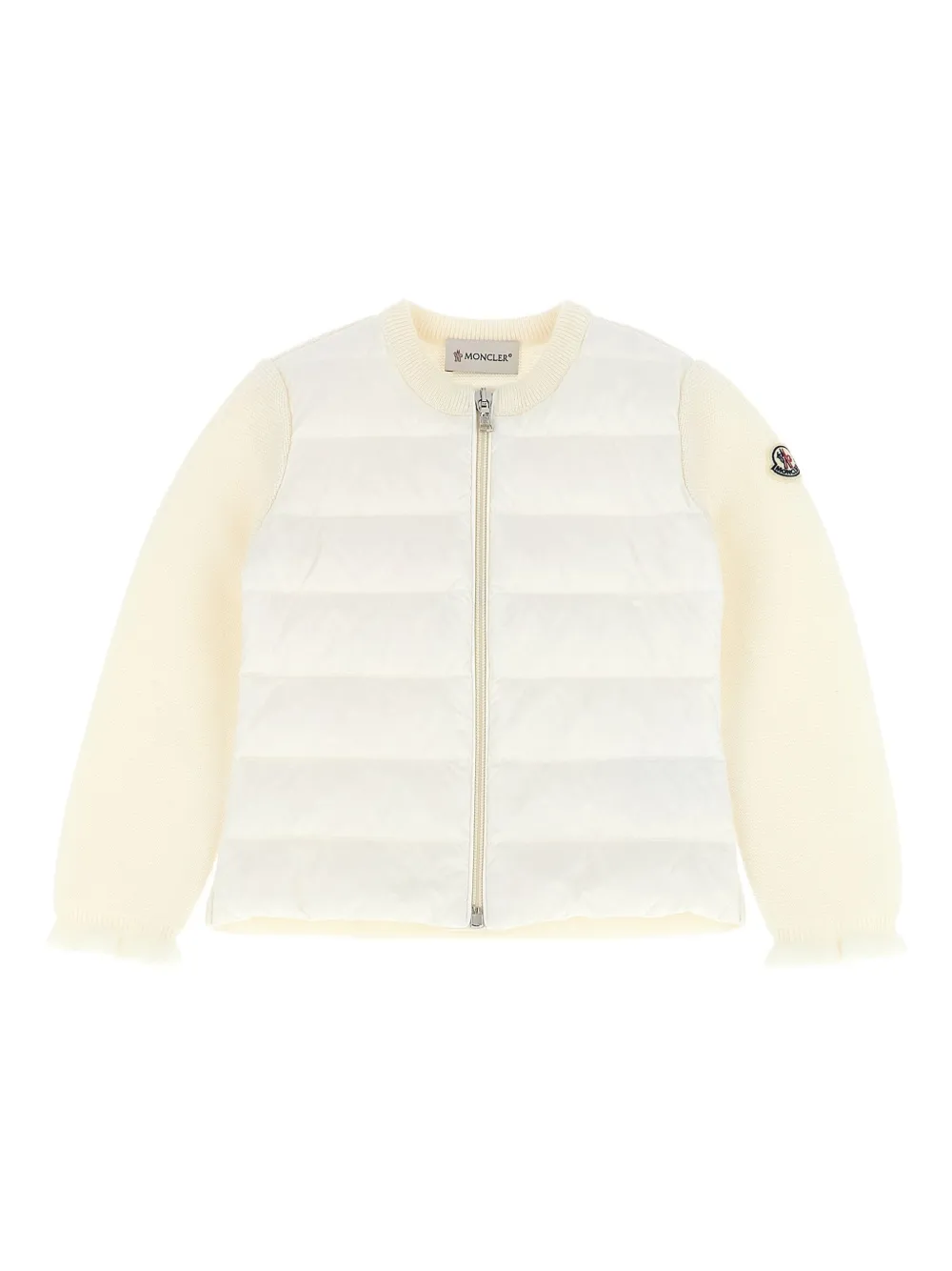 Moncler Enfant wool-blend padded jacket Wit