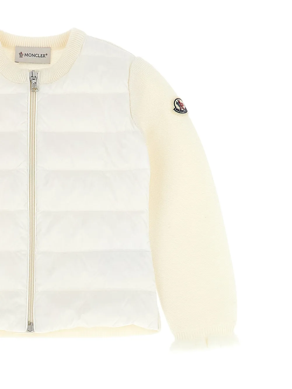 Moncler Enfant Gewatteerd jack van wolblend Wit