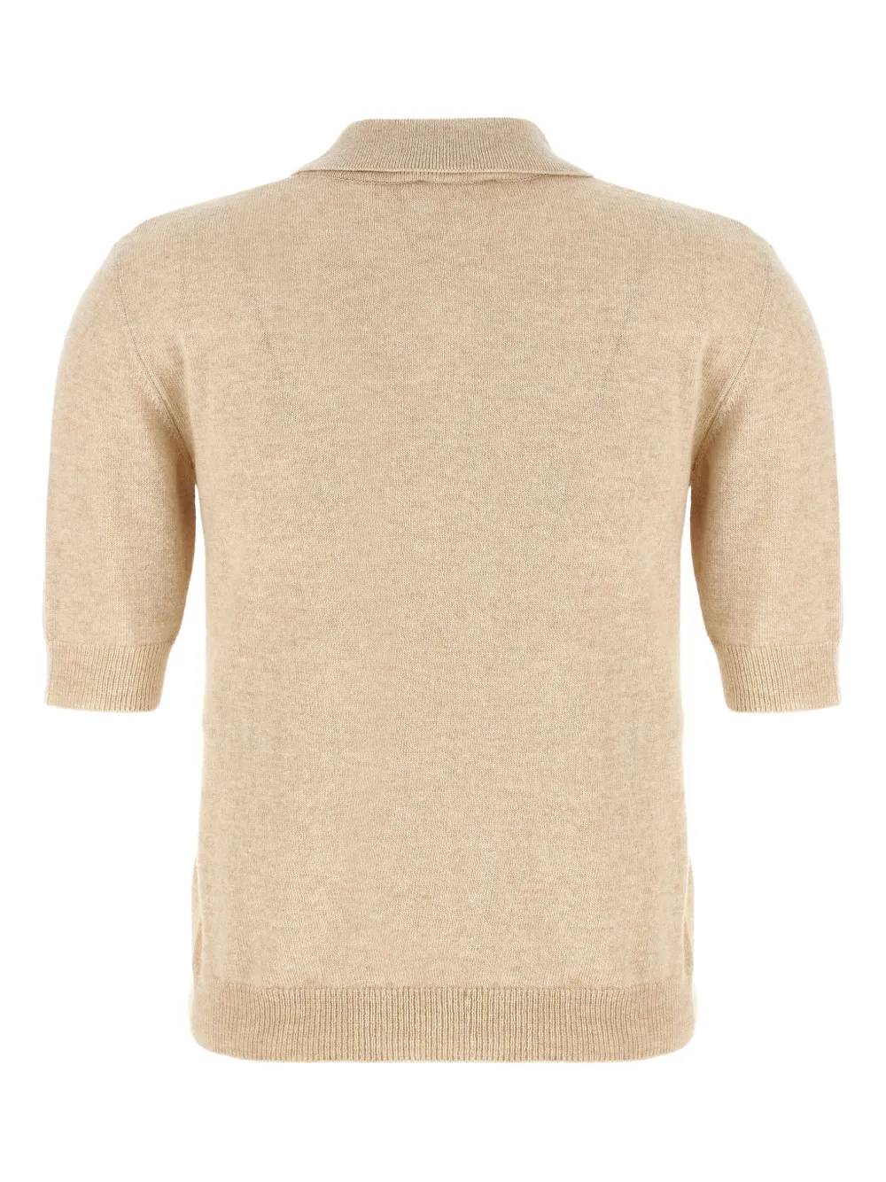 Moschino Gebreide polotop met borduurwerk Beige