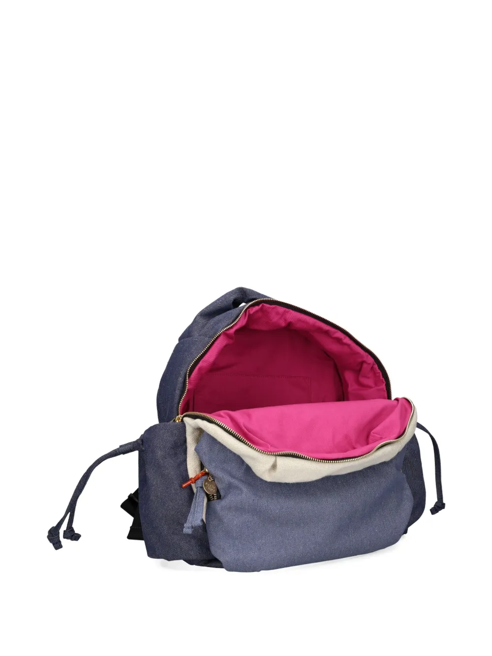 See by Chloé Rugzak met geborduurd logo Blauw