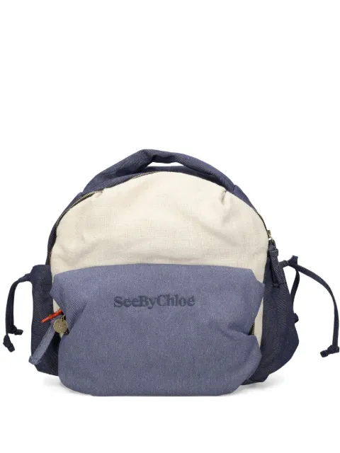See by Chloé mochila con logo bordado