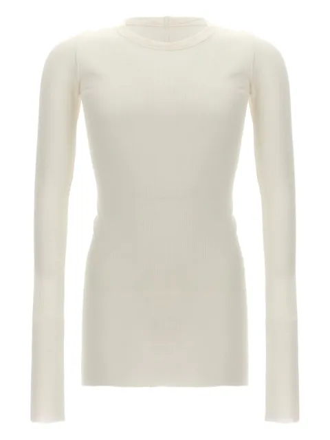 Rick Owens playera de canalé manga larga