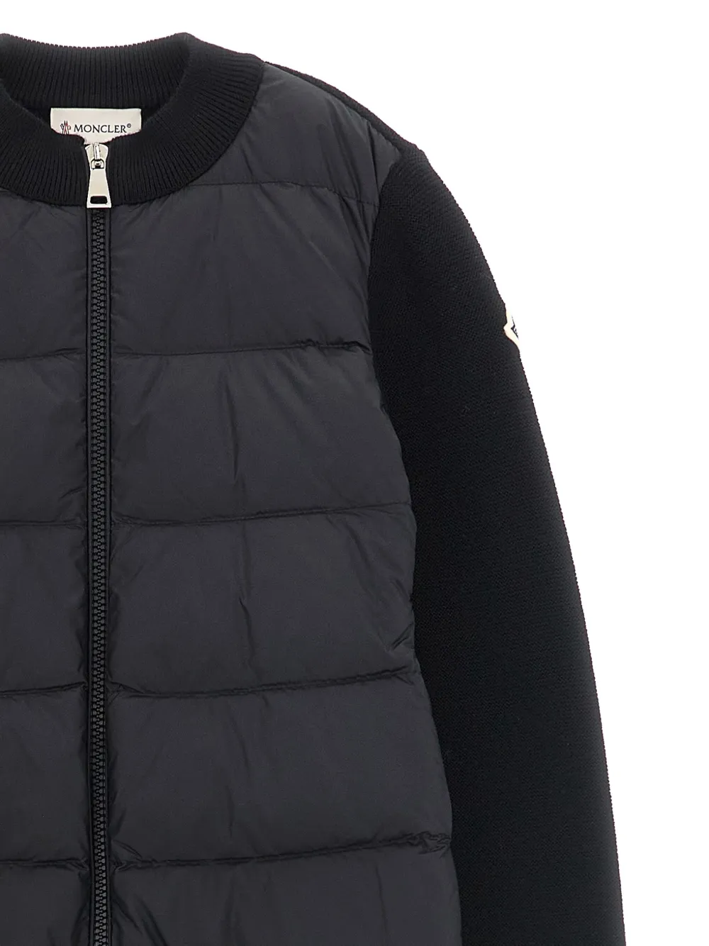 Moncler Enfant padded cardigan Zwart