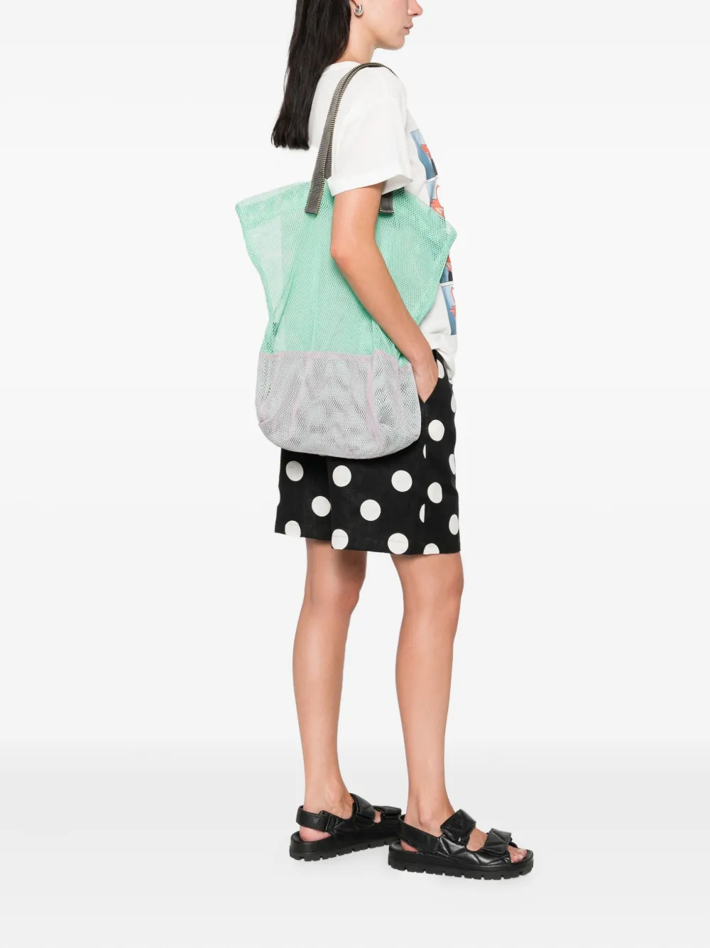Épice two-tone mesh tote bag | Image 2