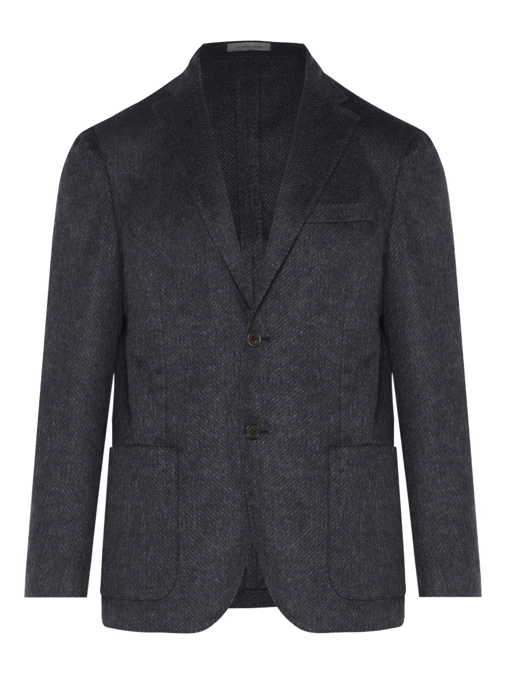 textured two-button blazer