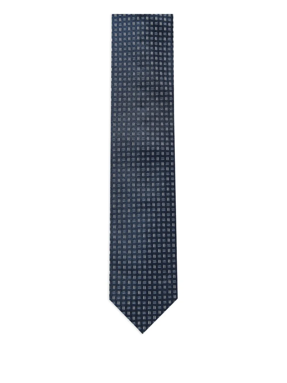 Corneliani Geometric-pattern Tie In Blue