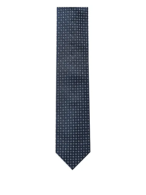 Corneliani geometric-pattern tie
