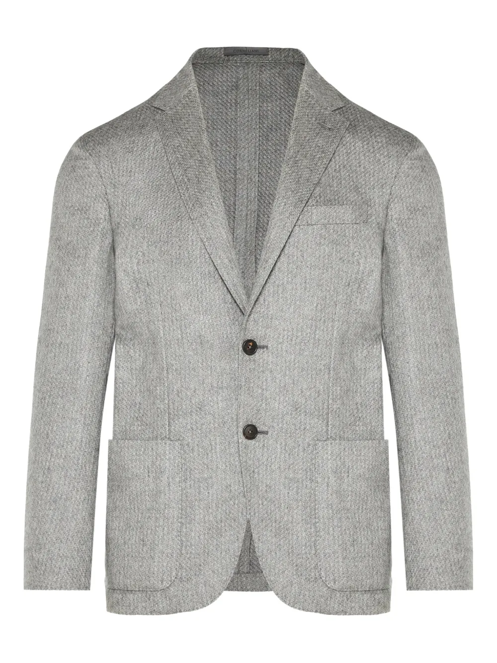 Corneliani two-button patch-pocket blazer Grijs