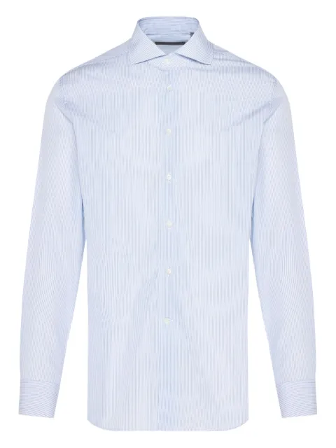 Corneliani pinstripe long-sleeved shirt