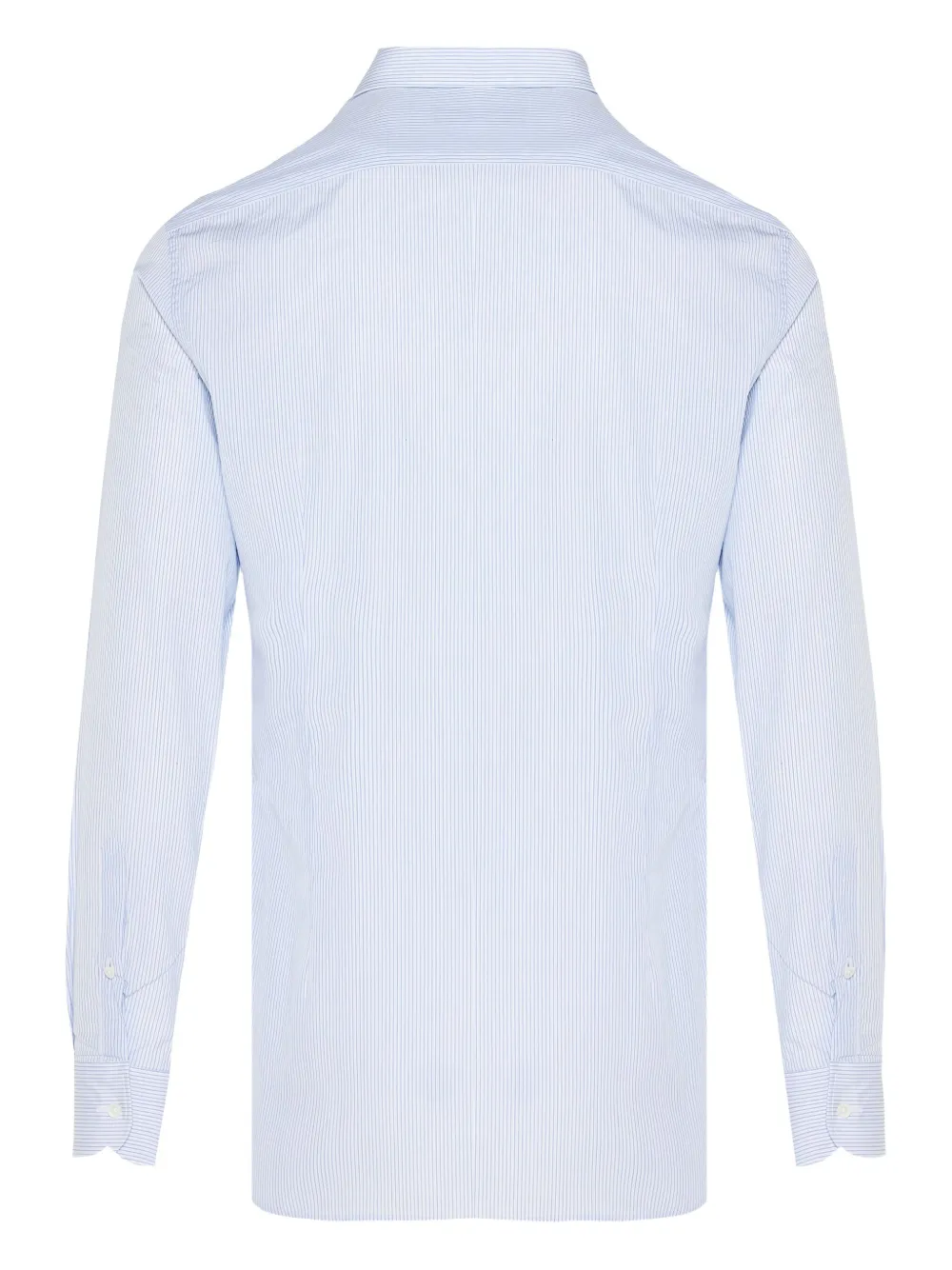 Corneliani pinstripe long-sleeved shirt - Blauw