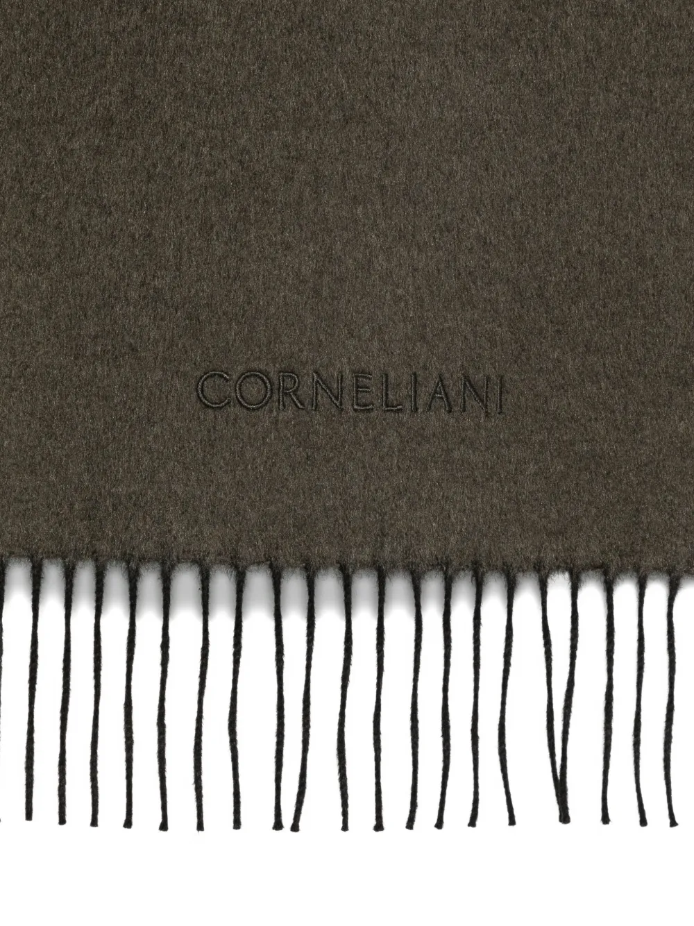 Corneliani Sjaal van kasjmiermix Groen