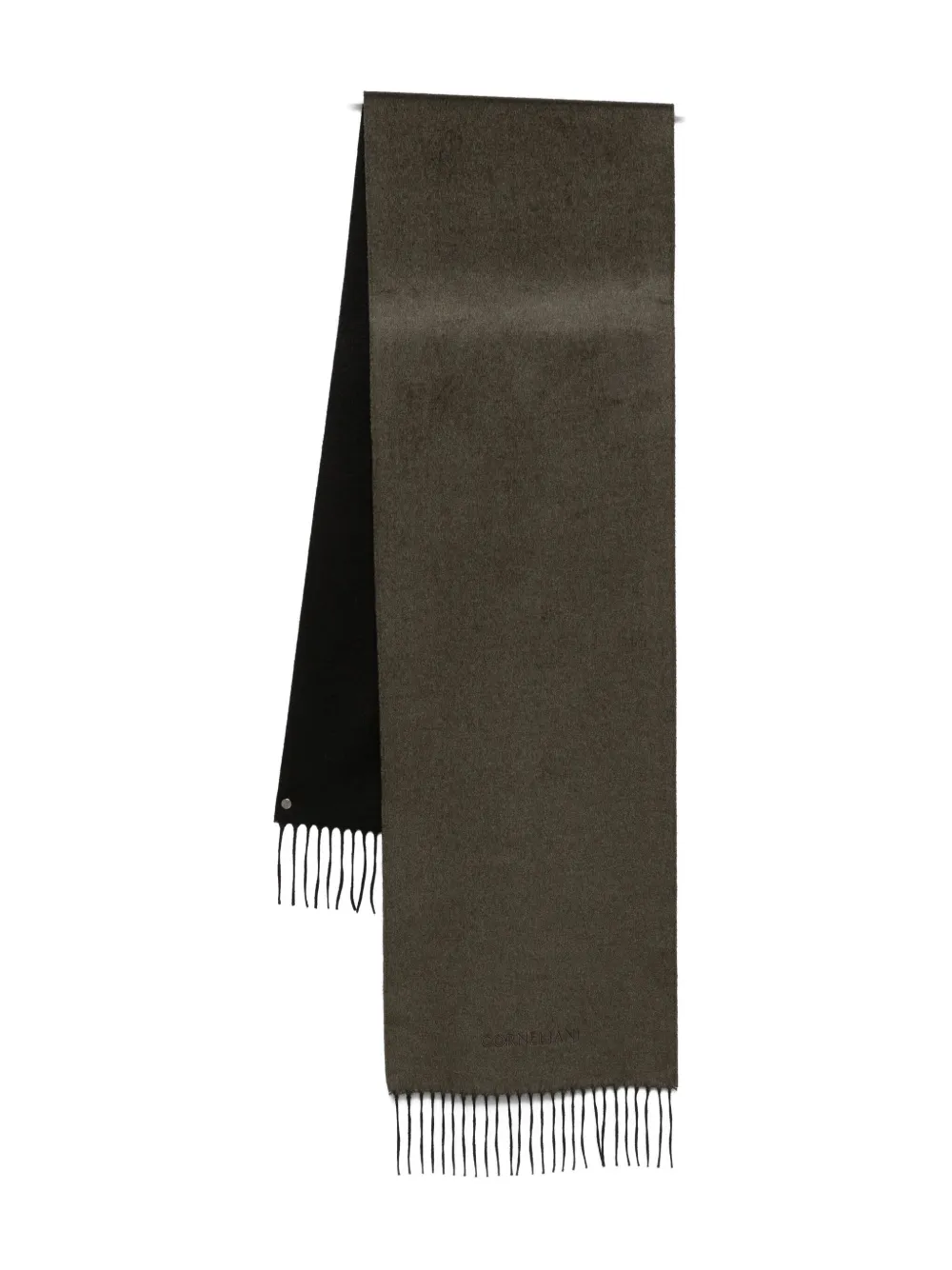 Corneliani cashmere-blend scarf - Verde