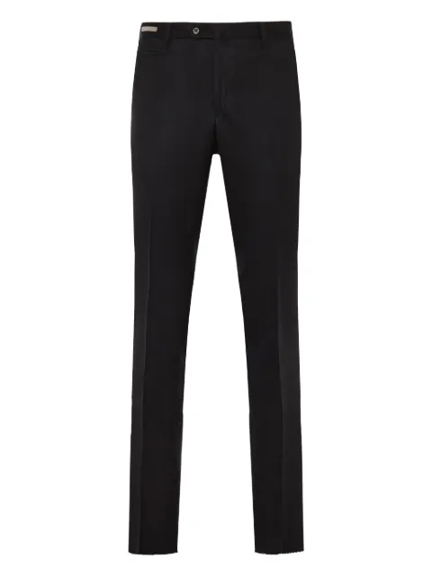 Corneliani raw-edge wool trousers