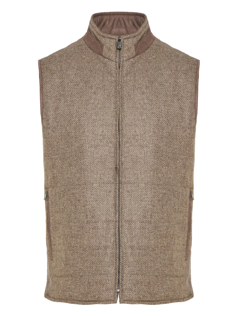 Corneliani chaleco con cierre | marrón | Image 1