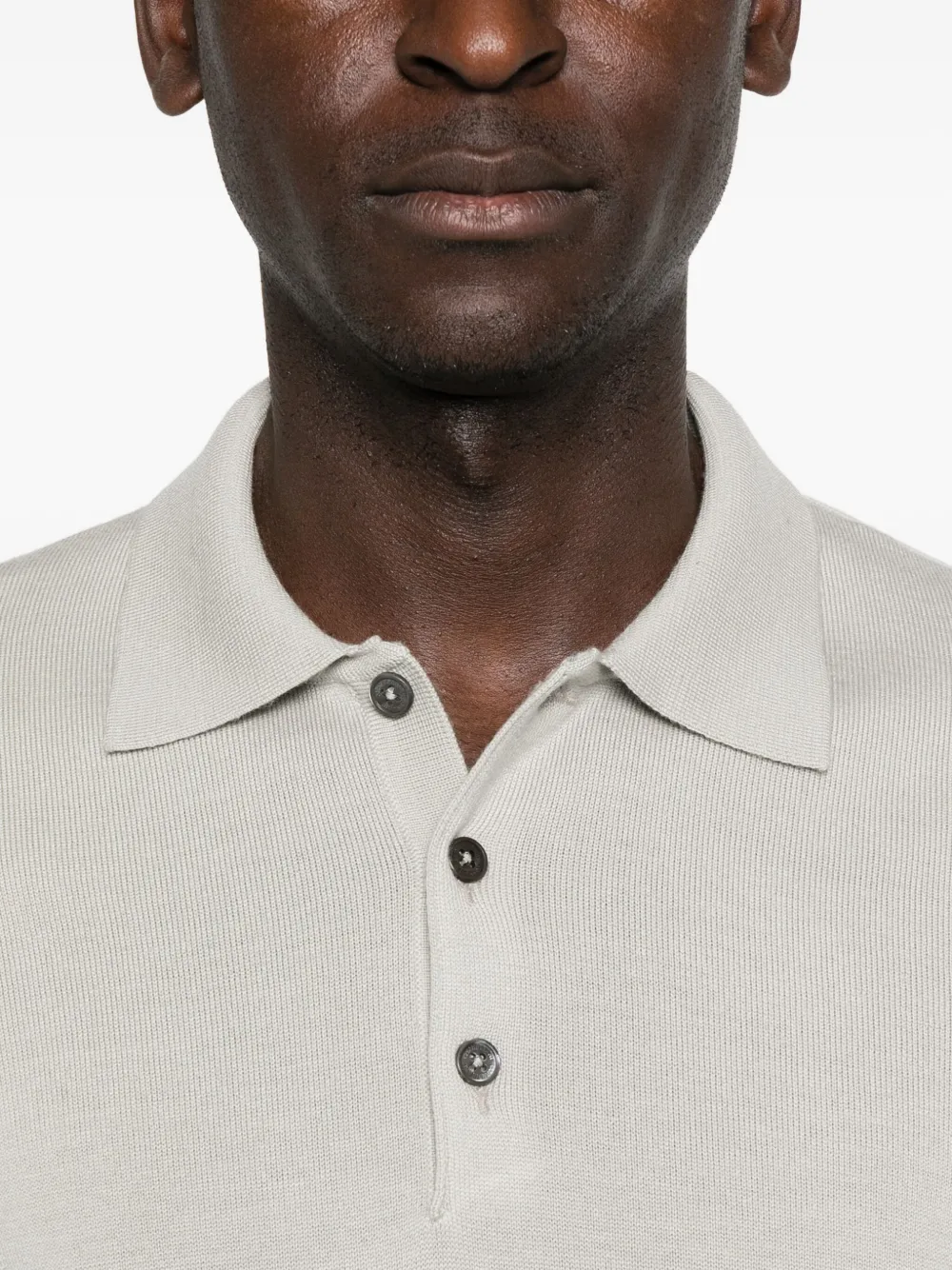 Corneliani Poloshirt met lange mouwen Grijs
