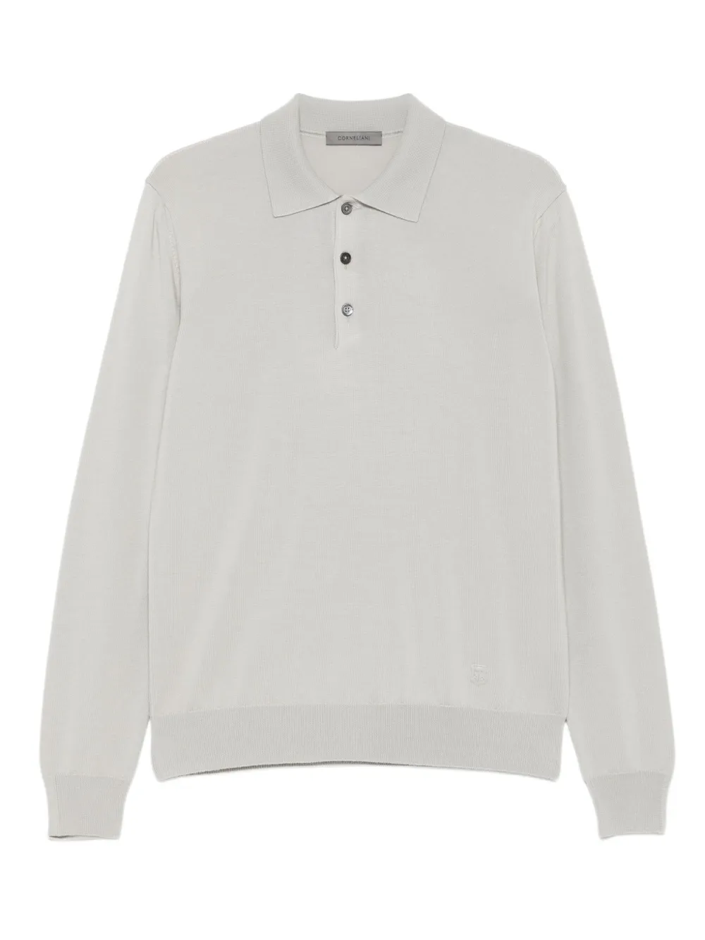 Corneliani Langärmeliges Poloshirt | Grau | Image 1