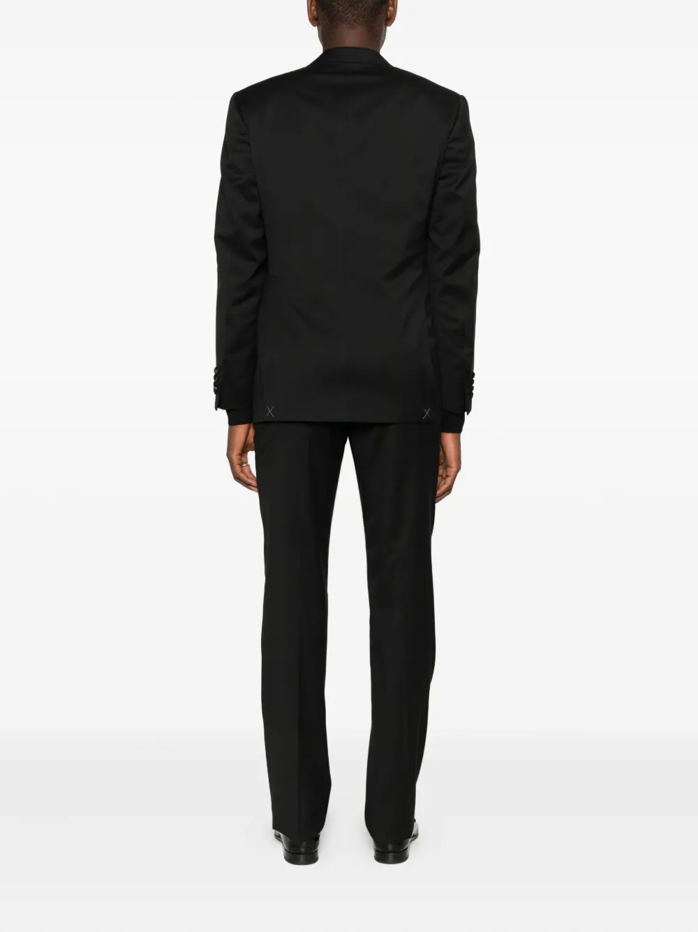 Corneliani Pak met puntige revers Zwart