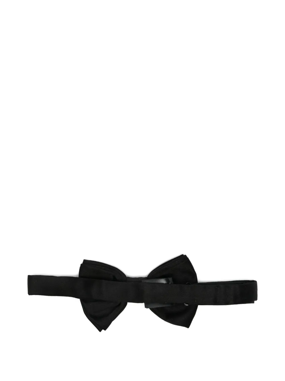 Corneliani satin bow tie - Zwart