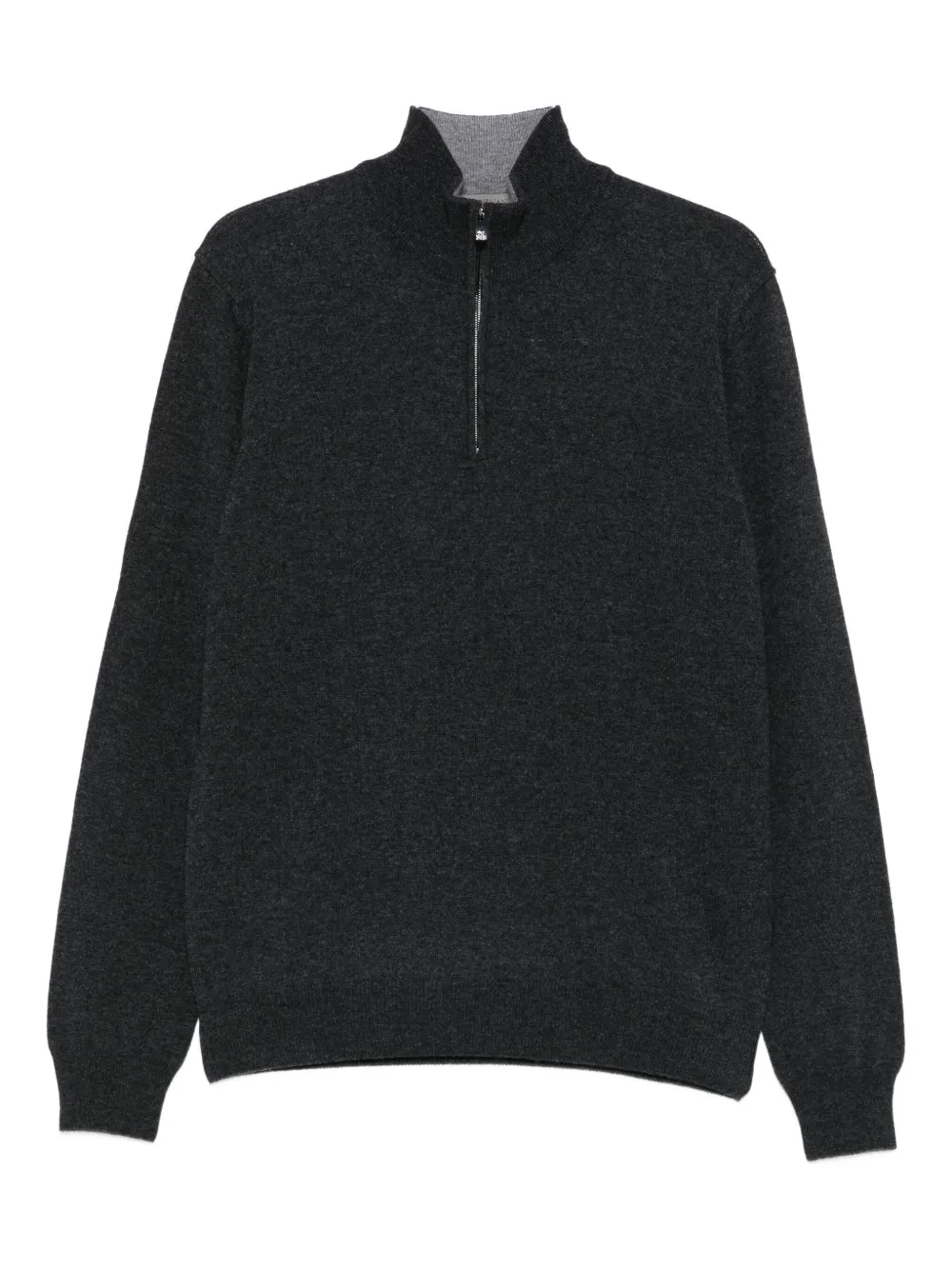 Corneliani high-neck half-zip sweater | Grey | Image 1
