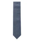 Corneliani geometric-pattern tie - Blue
