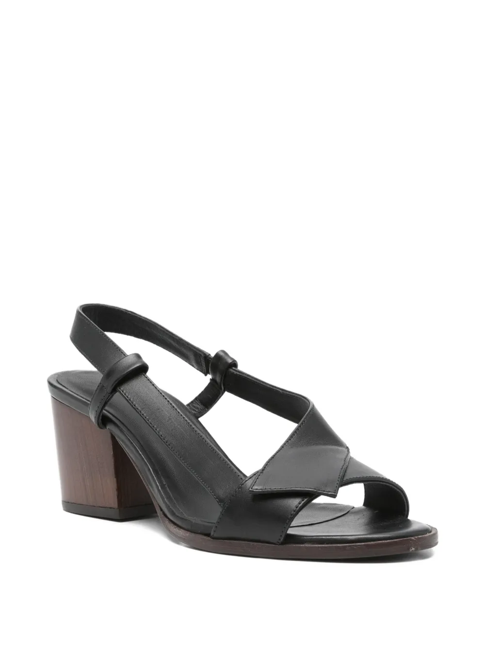 Megumi Ochi 80cm slingback block-heel sandals Black
