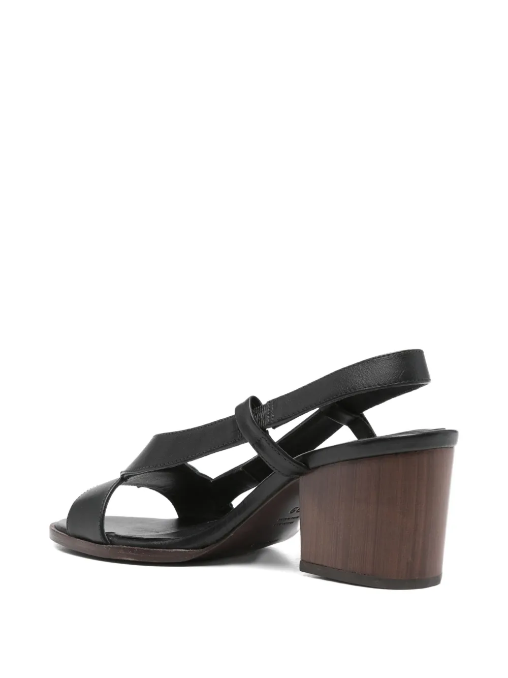 Megumi Ochi 80cm slingback block-heel sandals Black