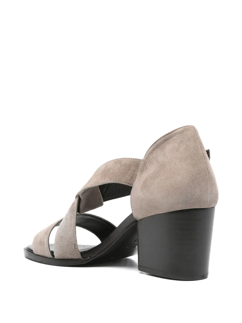 Megumi Ochi crossover block-heel sandals Grey