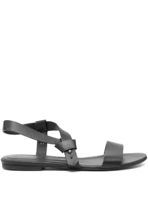 MM6 Maison Margiela オープントゥ サンダル | ブラック | FARFETCH JP