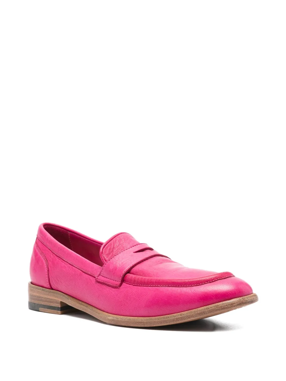 sturlini firenze penny-slot leather loafers Pink