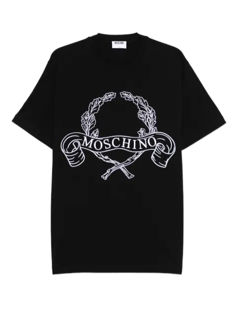 Moschino logo-embroidered T-shirt