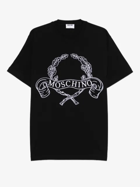 Moschino logo-embroidered T-shirt