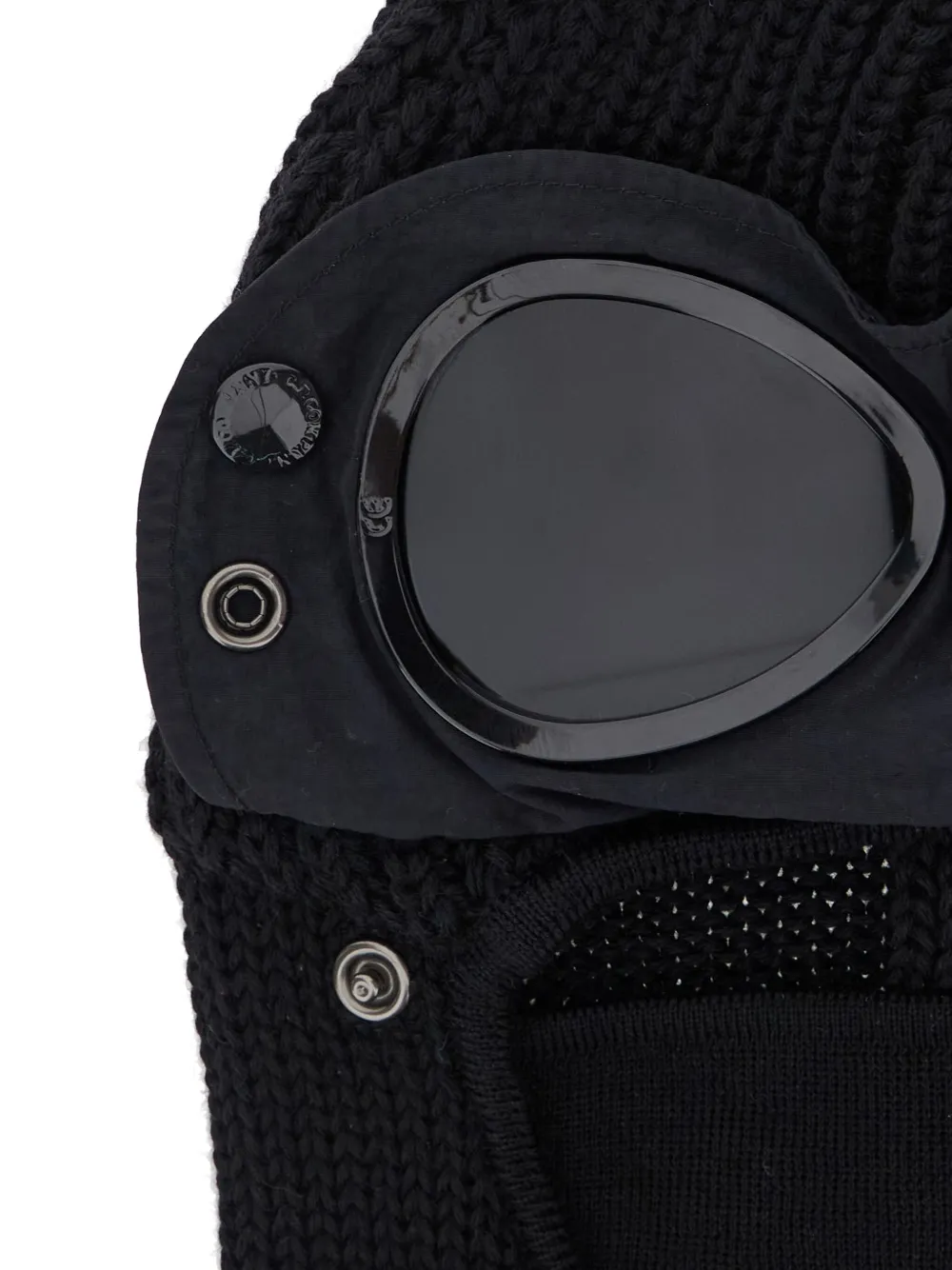C.P. Company Gebreide bivakmuts met goggle-detail Zwart