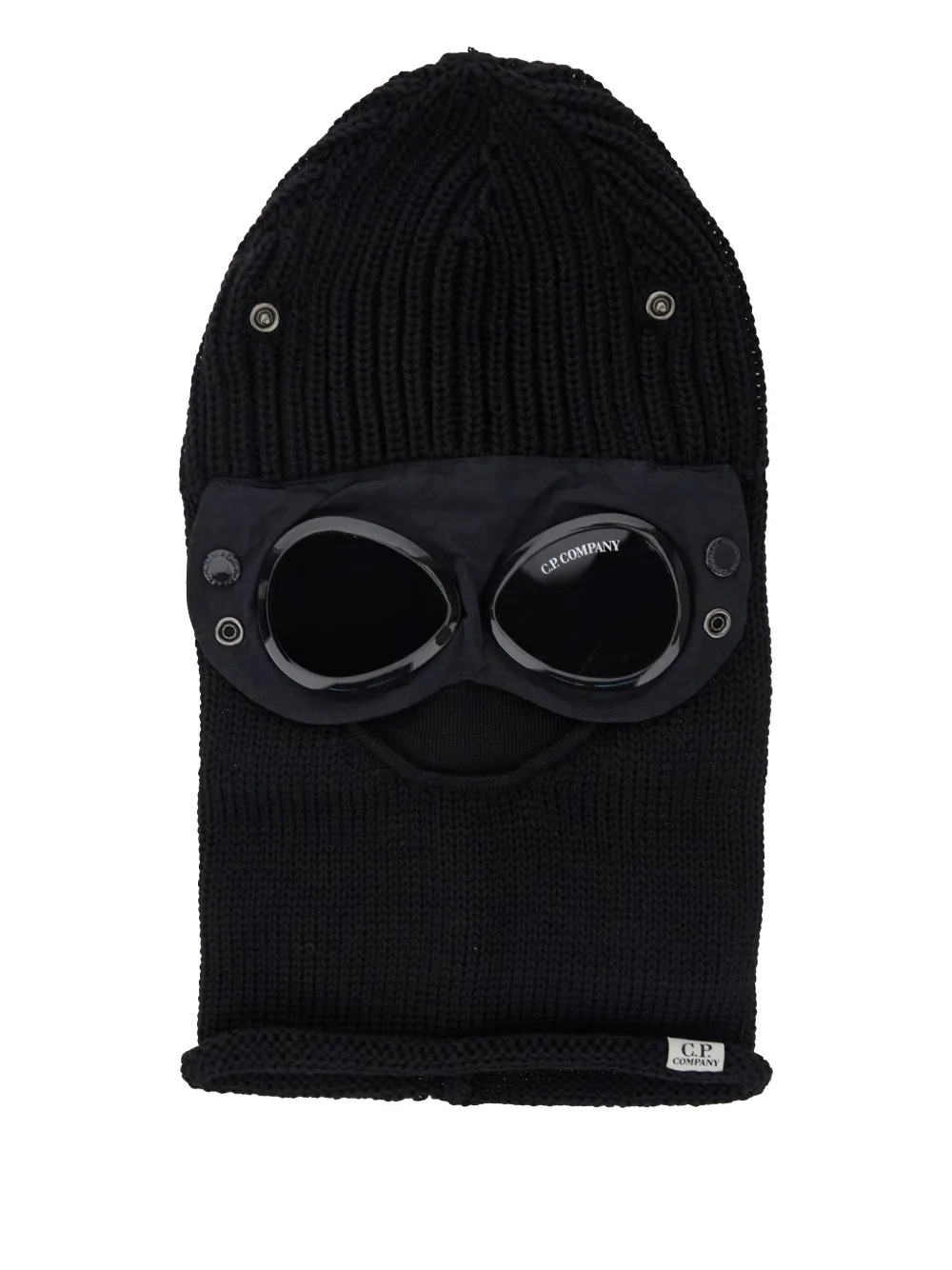 C.P. Company goggle-detail knit balaclava - Nero